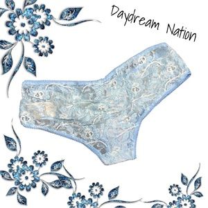 Daydream Nation/Dolls Kill Wispers Panty Mesh Lace Blue M